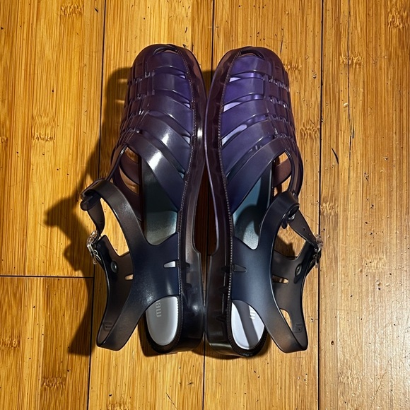NWOT Melissa Possession Gradient Lilac / Blue Jelly Sandals Size BR 6 / US 7 - Picture 7 of 16